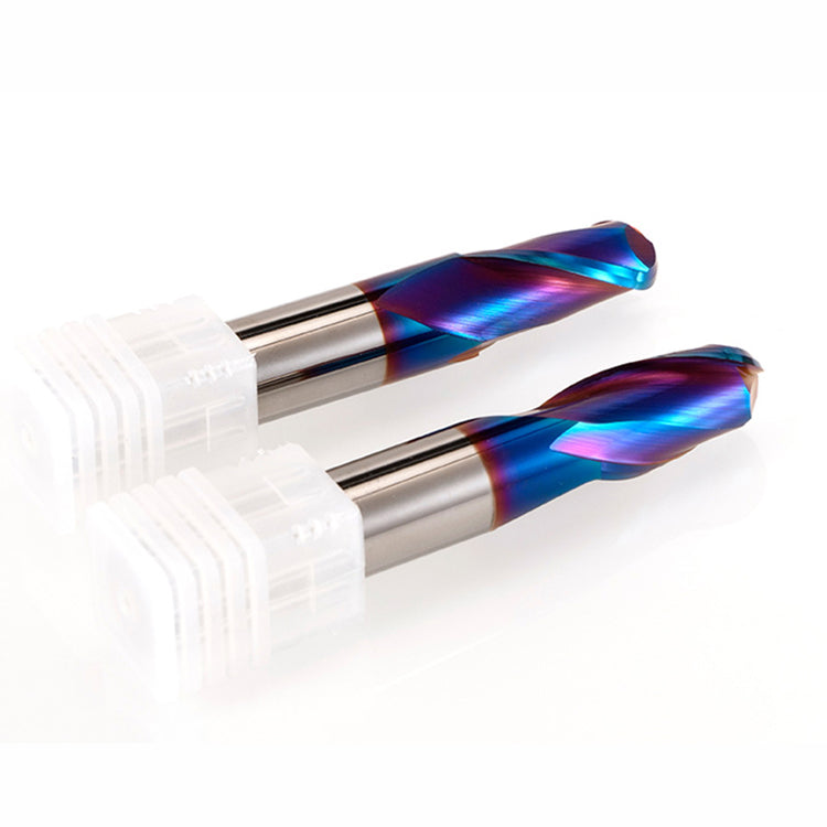 HRC65 Carbide Tungsten 2 Flute Ball Nose End Mill