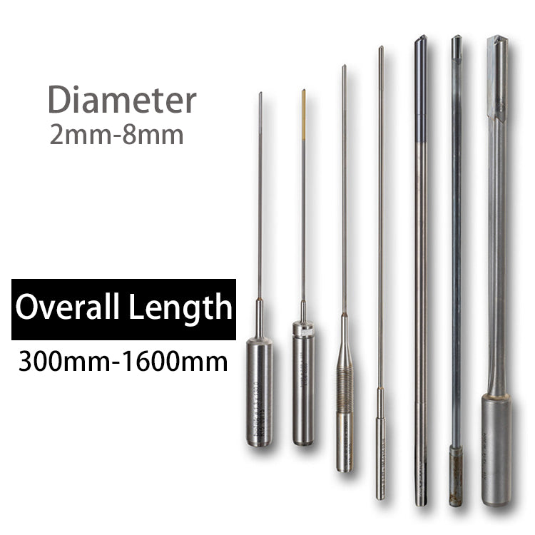 Single Flute Gun Drill With Brazed Tungsten Carbide Tip 2mm-9mm