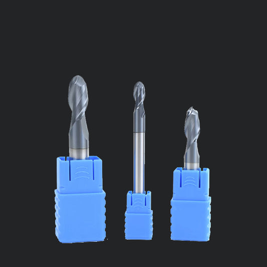 HRC45 Carbide Tungsten 2 Flute Ball Nose End Mill For CNC Machine